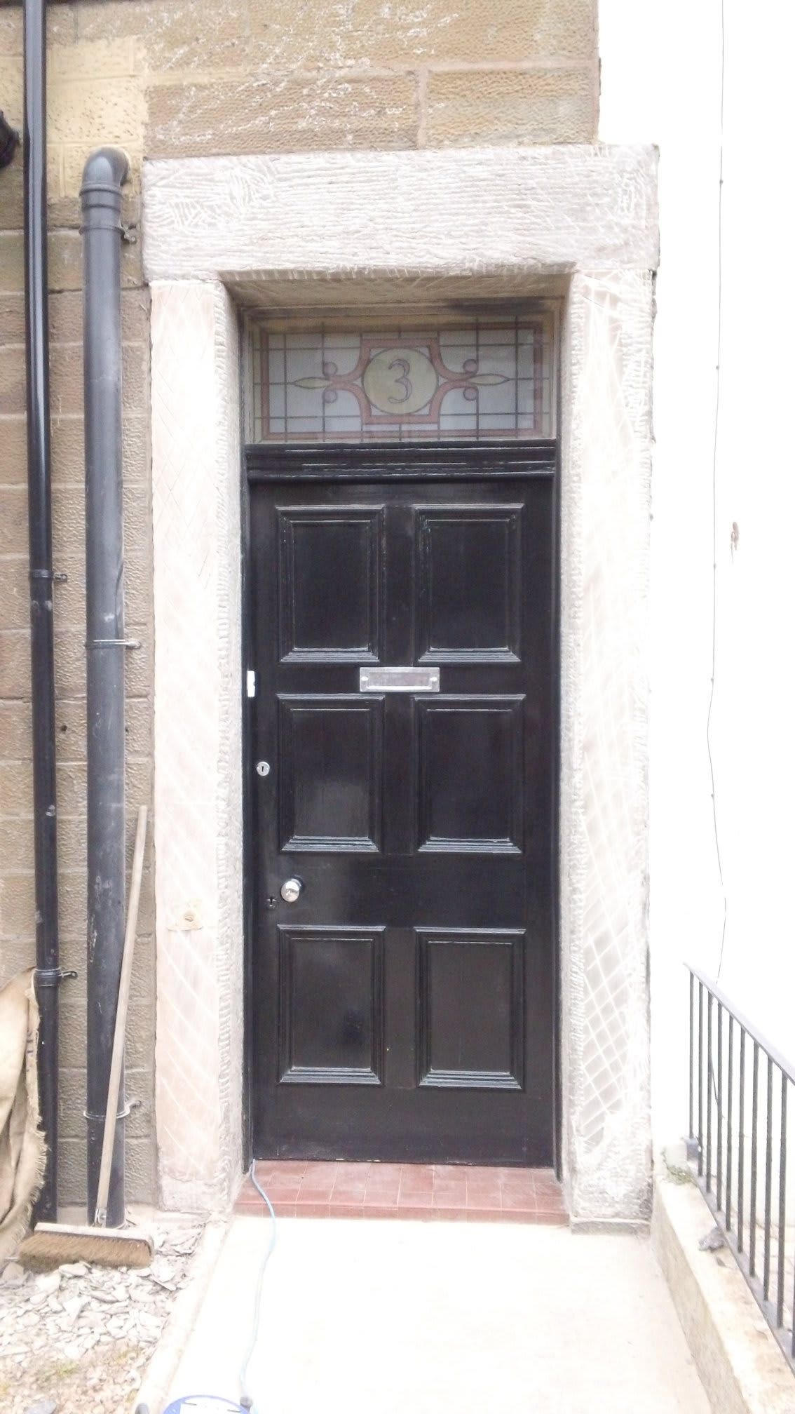 Knox Construction black door project