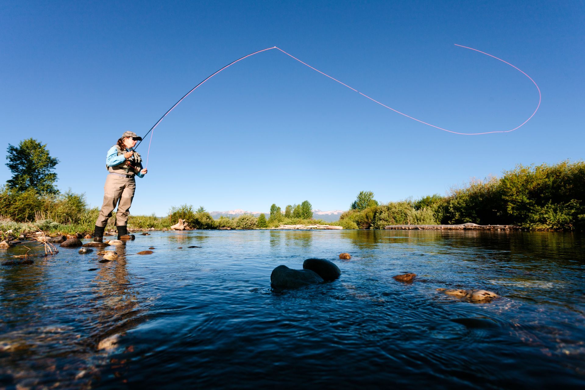 Fly Fishing on the river