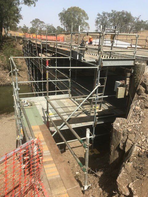 Scaffolding Bridge — Asbestos Removal & Demolition Specialists in Wide Bay & Sunshine Coast