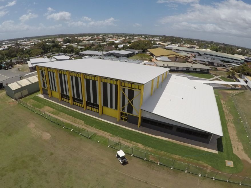Huge Yellow Painted Building — Certcorp DGL in Bundaberg South, QLD