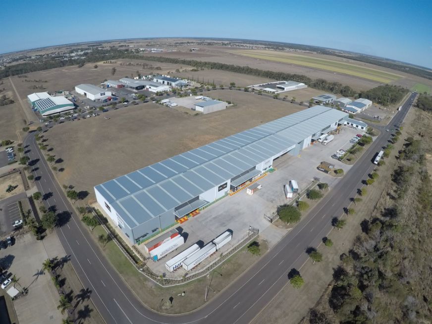 Long Warehouse Aerial View — Certcorp DGL in Bundaberg South, QLD