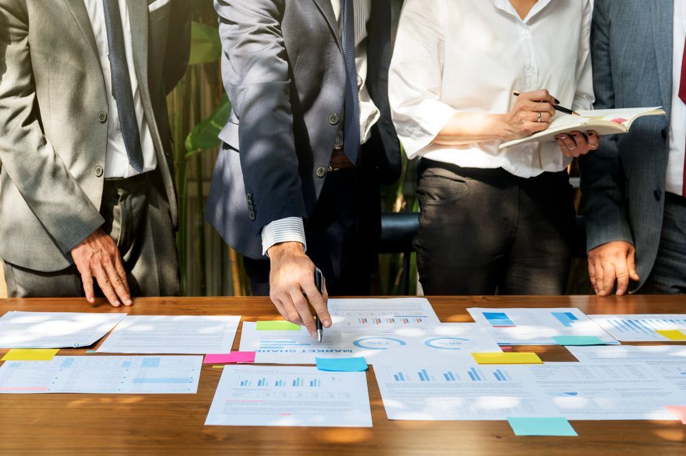 Business transformation concept with strong framework