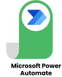 Green tab icon with the Power Automate logo, representing workflow automation.