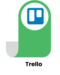 Green tab icon with the Trello logo, representing task and project management boards.