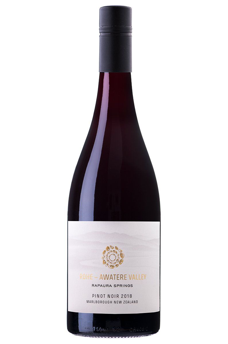 Rapaura Springs ROHE Awatere Pinot Noir, a certified wine for Appellation Marlborough Wine
