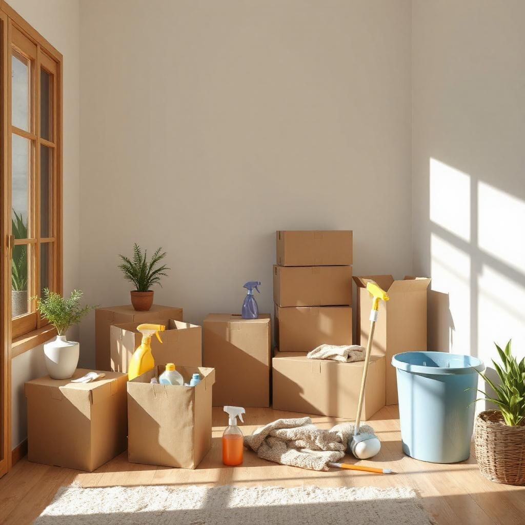 man cleaning office floor