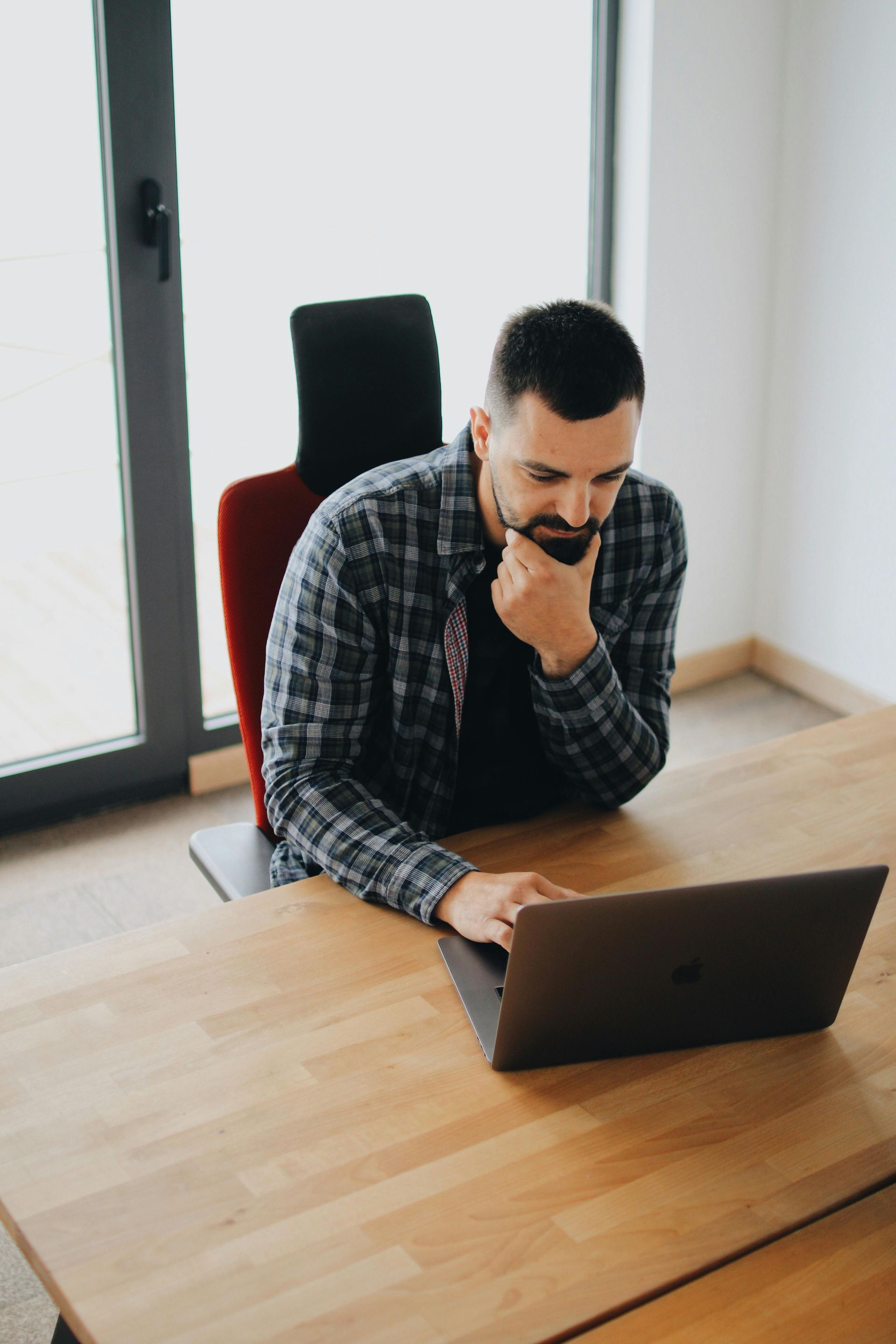 Man working at a desk