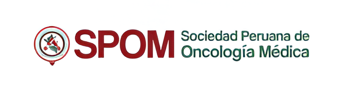 The logo for spom sociedad peruana de oncologia medica