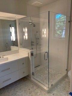 Simple One Door Glass Door — Atascadero, CA — Artistic Glass