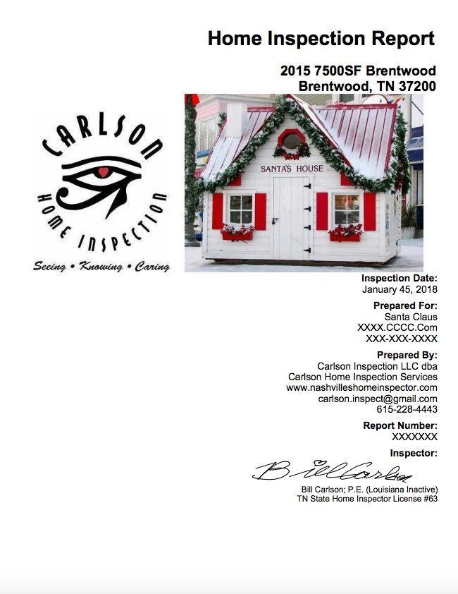 NEW CONSTRUCTION INSPECTION REPORT