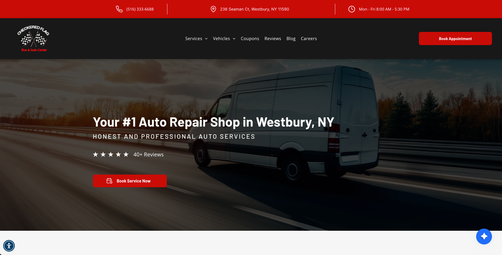 Westbury Auto Repair Shop Checkered Flag Auto Center