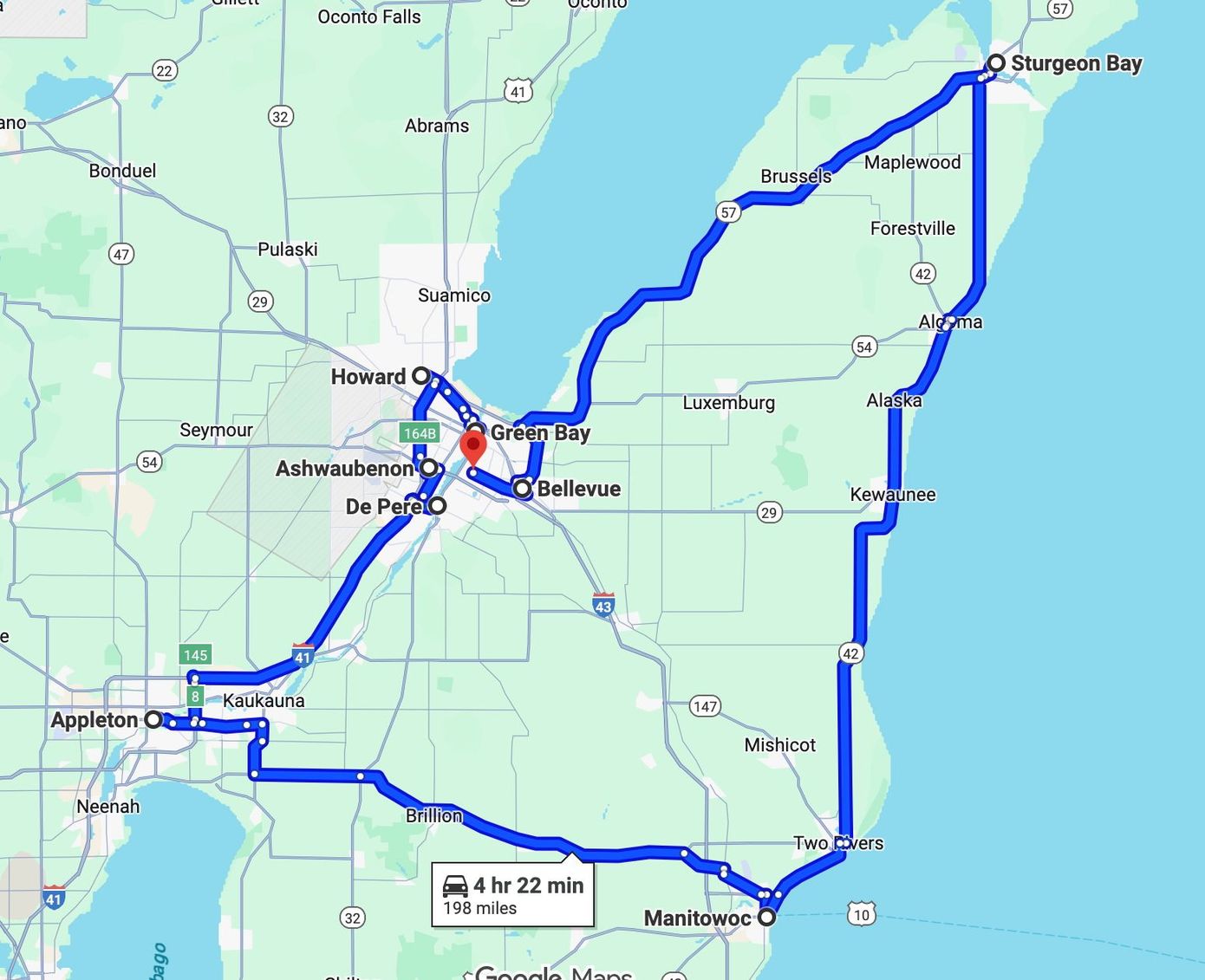 green bay bath service areas