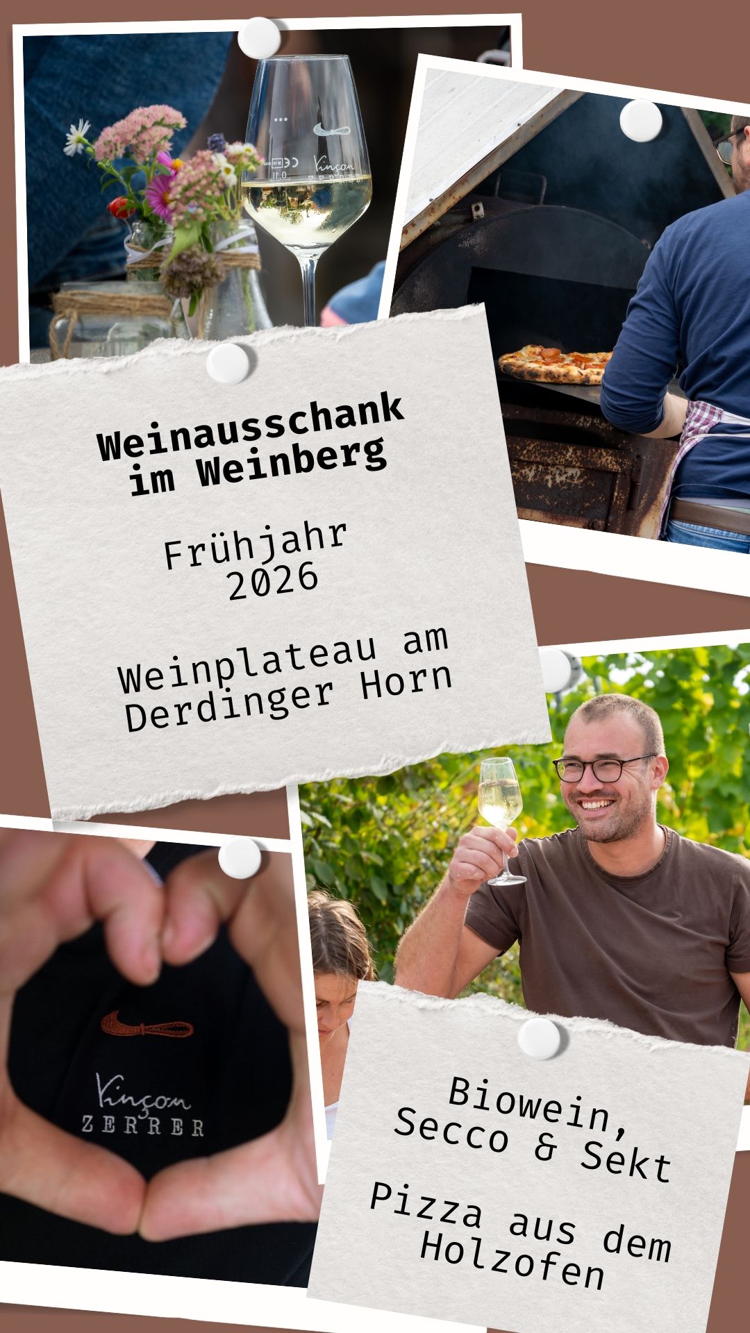 Weinausschank am Derdinger Horn mit dem Weingut Vincon-Zerrer