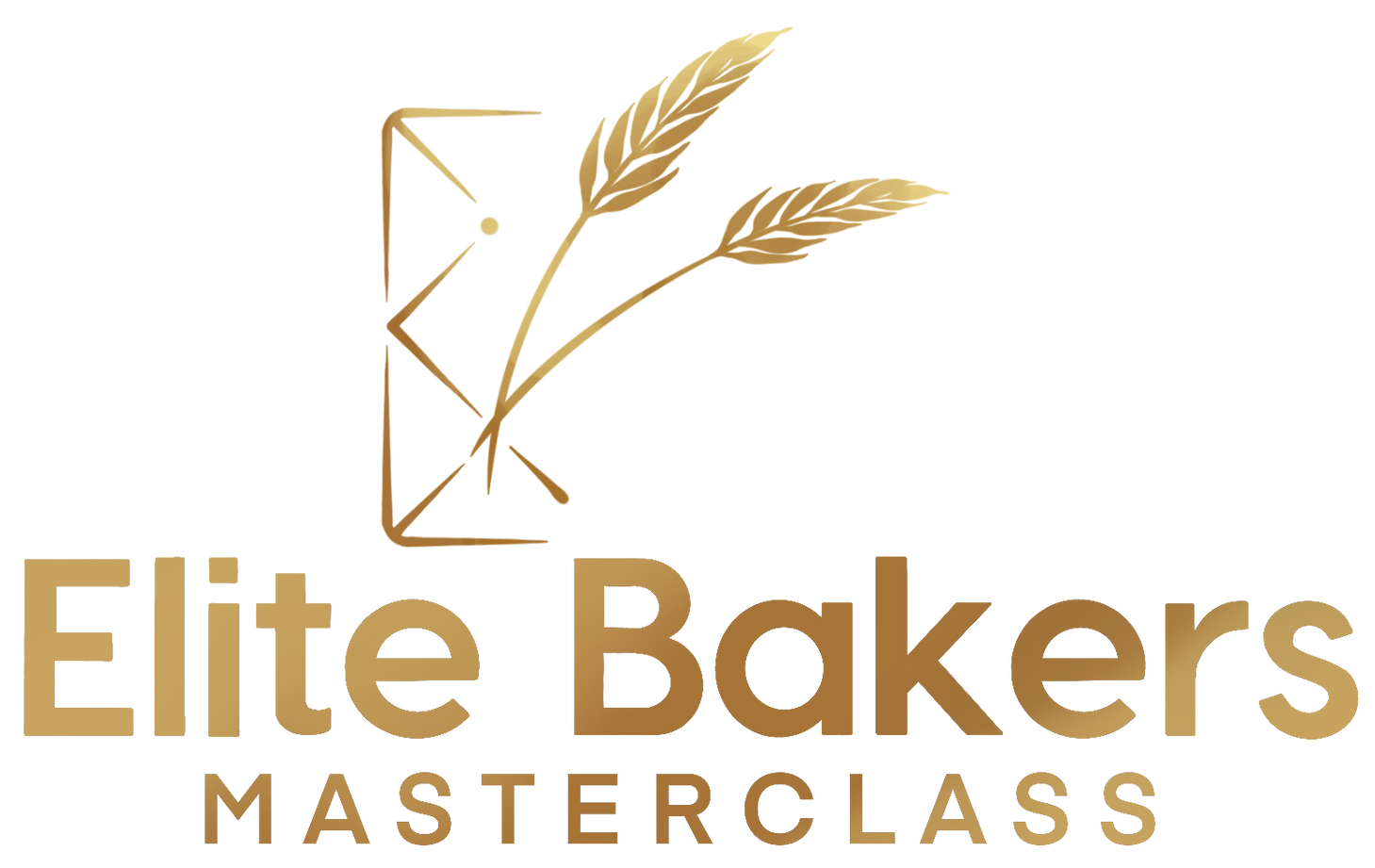 Un logo pour la masterclass des boulangers d'élite avec deux épis de blé et une enveloppe.