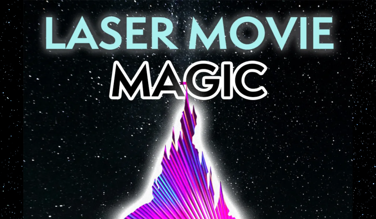Flyer for laser movie magic show at FLANDRAU University of Arizona.