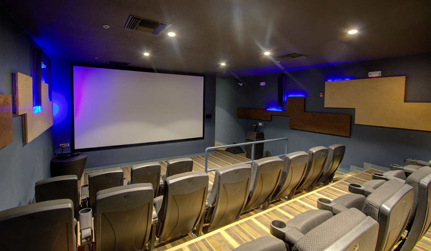 Residents can rent out the on-site movie theater.