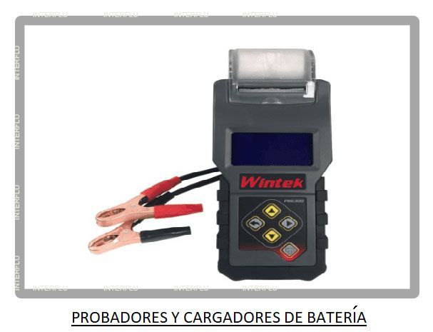 PROBADORES Y CARGADORES DE BATERÍA