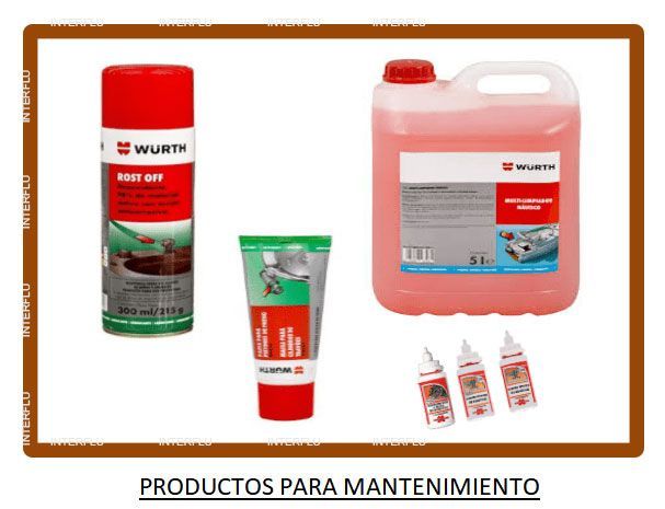 PRODUCTOS PARA MANTENIMIENTO