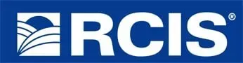 RCIS logo: white text on a blue background. The logo features the letters 