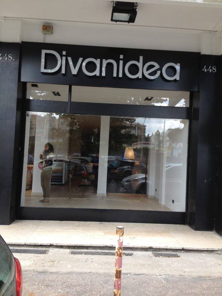 portone in vetro trasparente per negozio