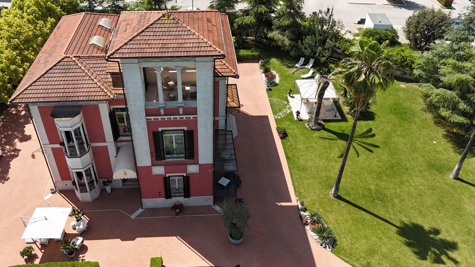 Villa Pallotta from above