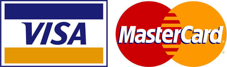 Logotipos para Visa y Mastercard.
