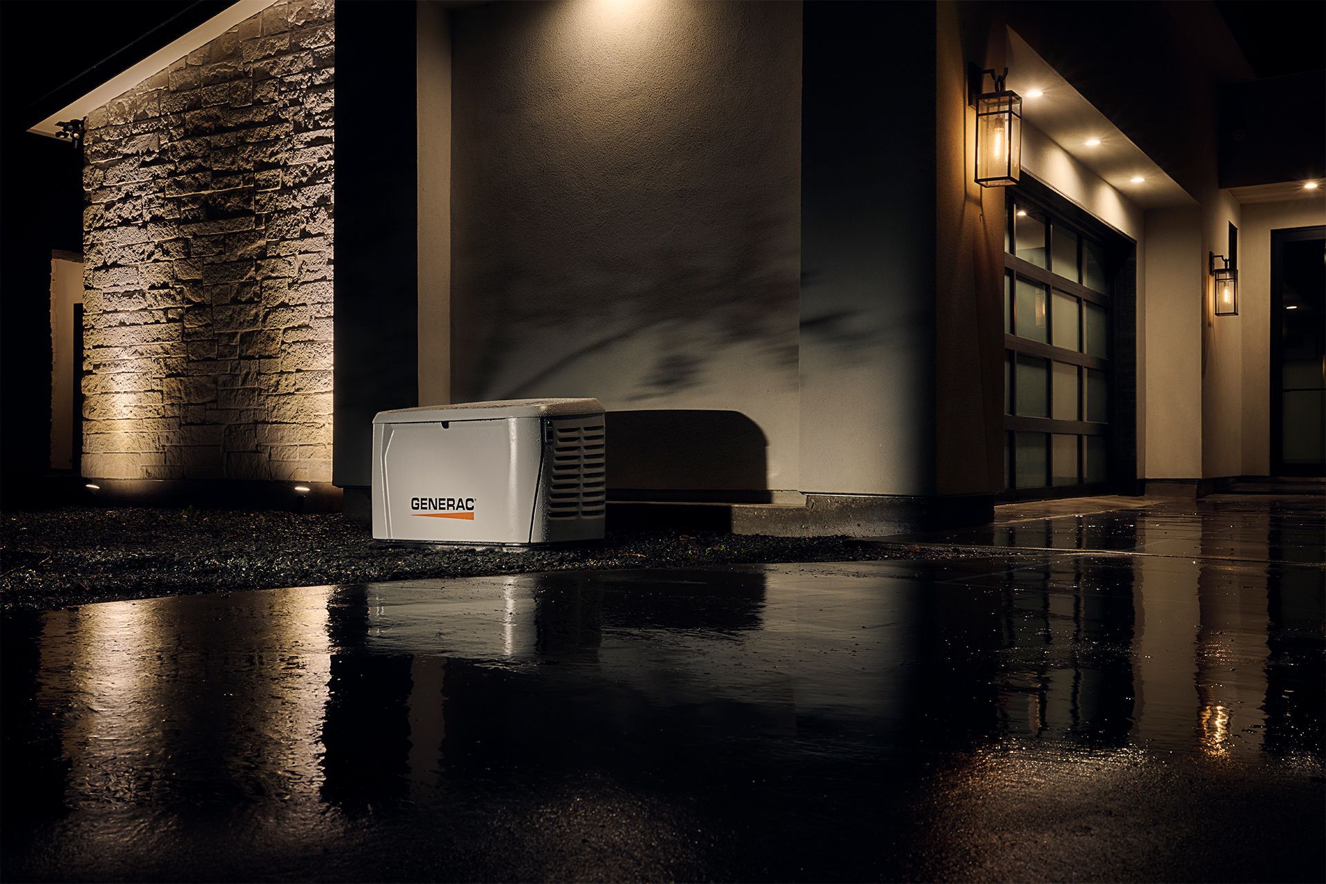 Generac Next Gen Beside the Garage