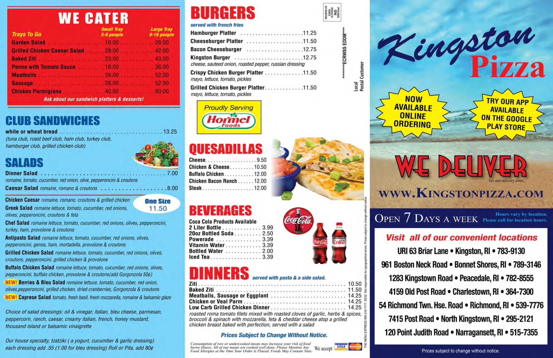 Sheet Pizza Kingston, RI Kingston Pizza