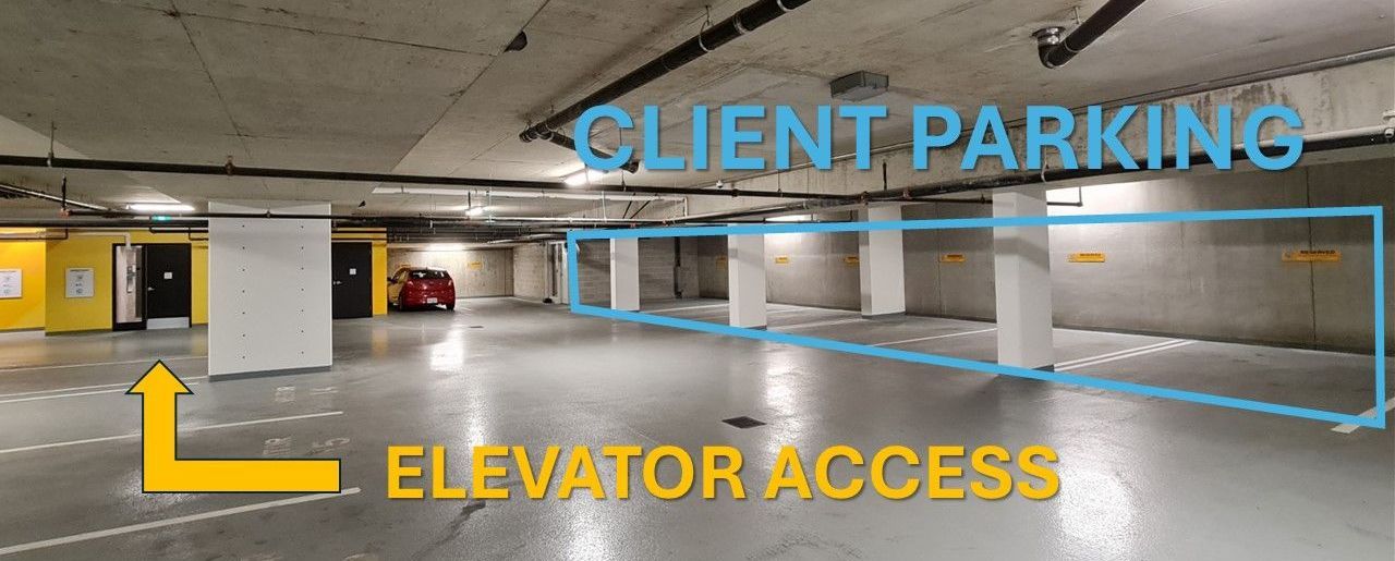 Elements Dental | Parking In Downtown Victoria, BC | Dentist Parking | Dr. Ray T Chow Dentistry Parking | Underground Parking For Dentist In Downtown Victoria, BC