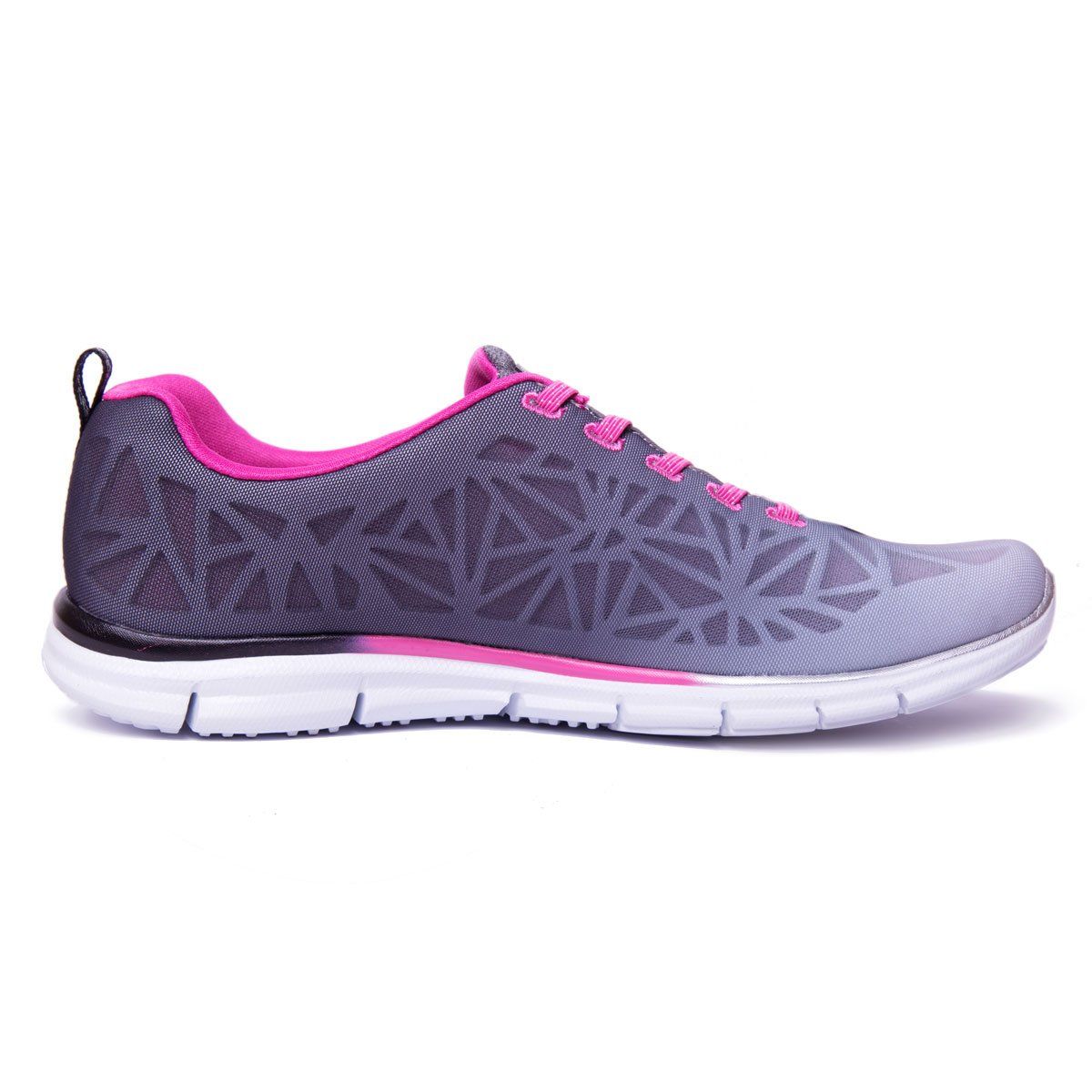 Chaussures de running femme violettes et roses