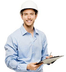 Engineer holding documents - Engineering services in Barnet, VT