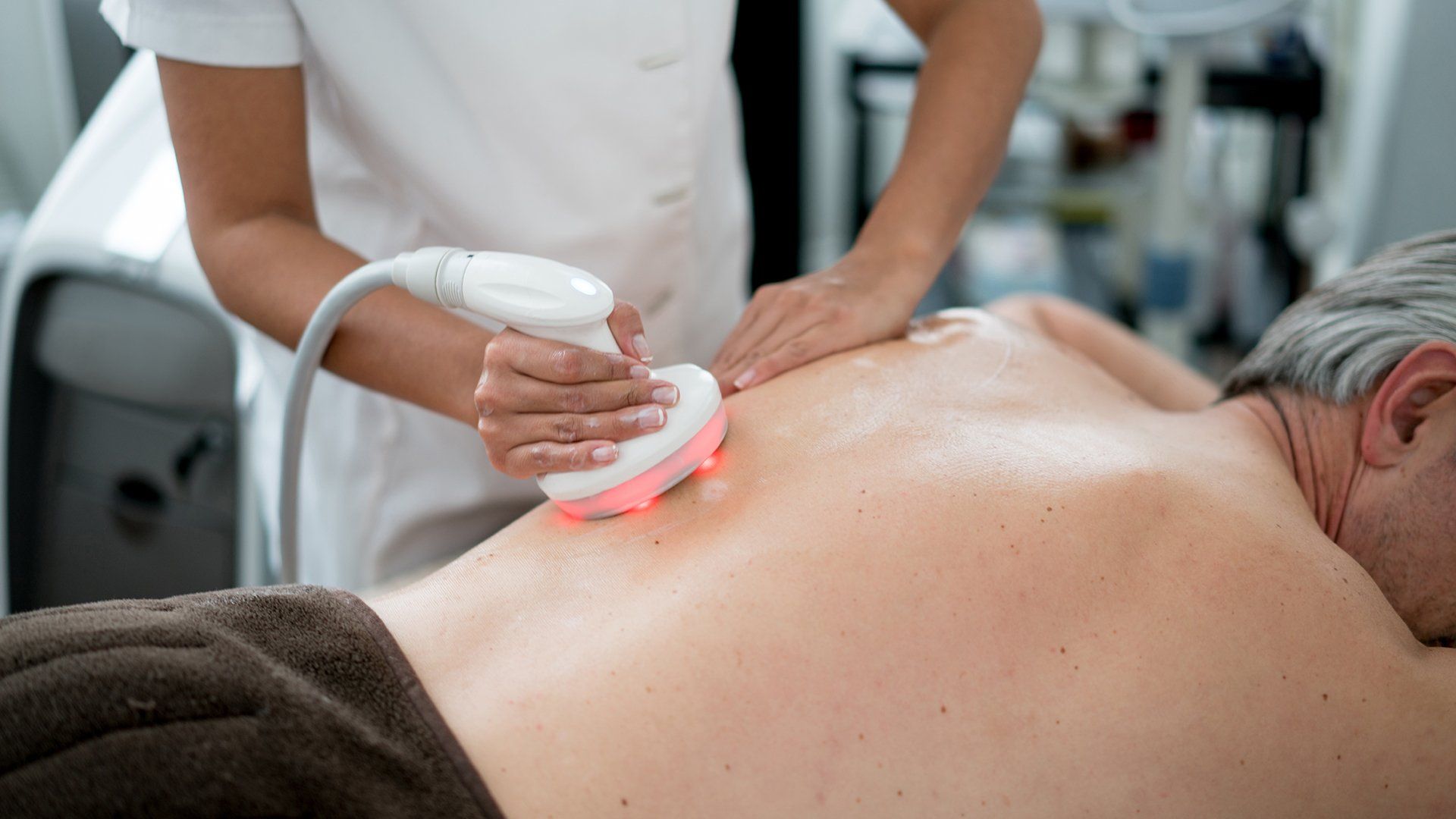 Laser Treatment On Man — Redlands, CA — Aesthetic Skin And Laser