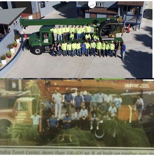 Before and After Photo of the Team - Oahu, HI - Leeward Roofing & General Contracting