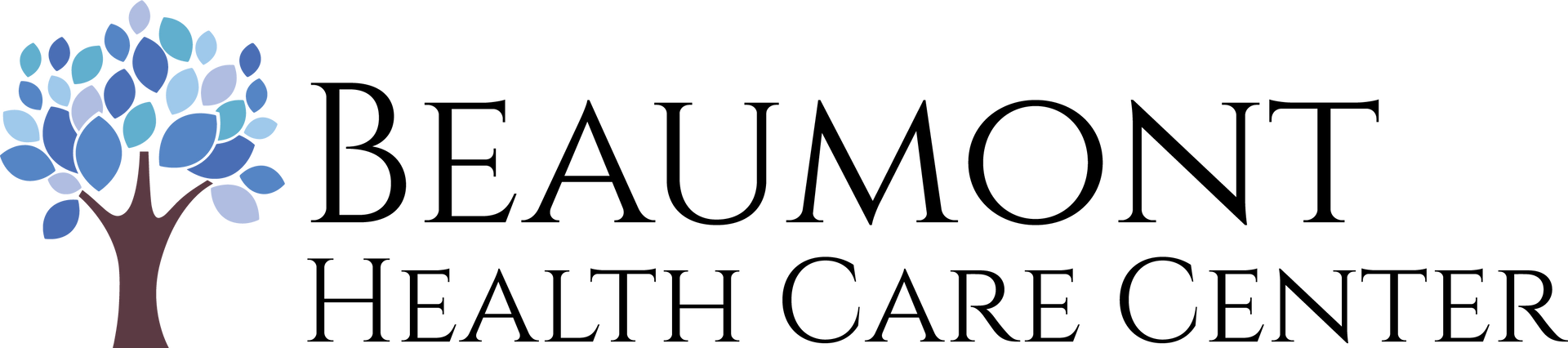 Beaumont Health Care Center logo with a tree and leaves.