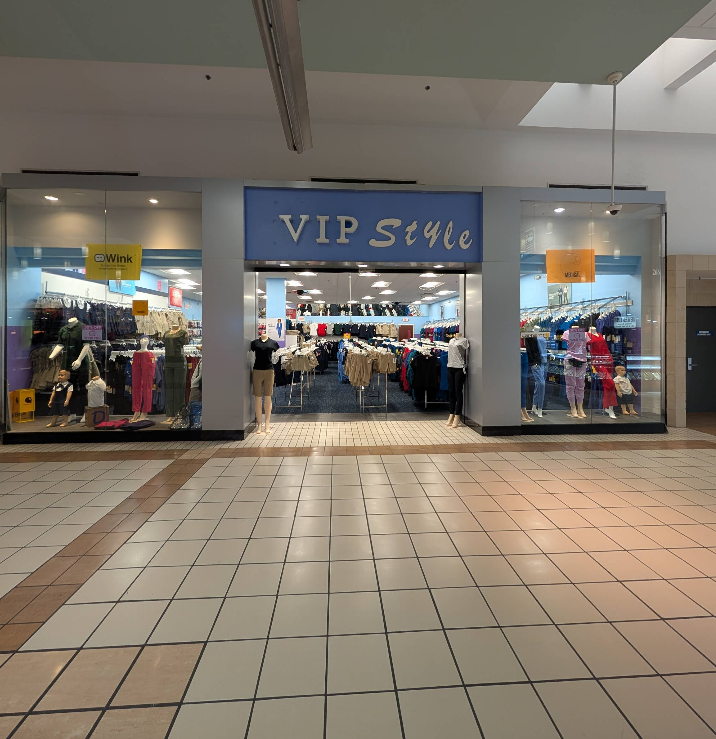 A clothing store, 
