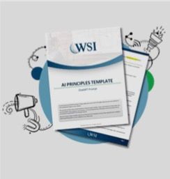 A paper that says ai principles template on it