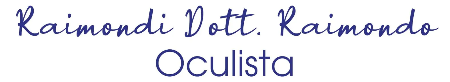 RAIMONDI DR. RAIMONDO - OCULISTA - LOGO