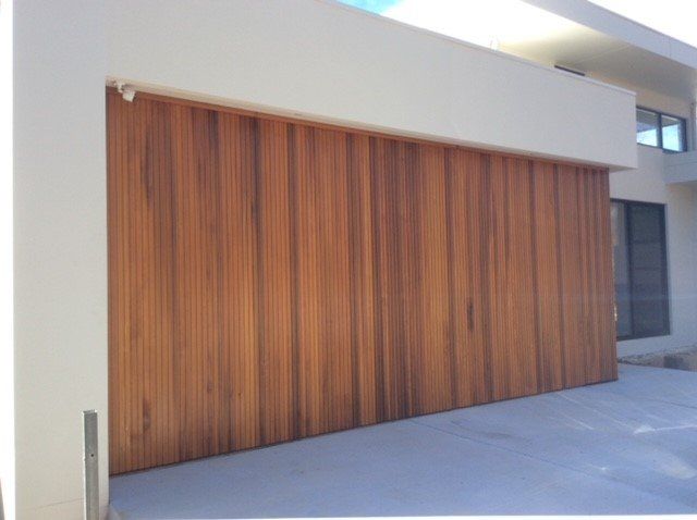 Timber Custom Flush Mounted Tilt Door — Canberra, ACT — Capital Doorworks