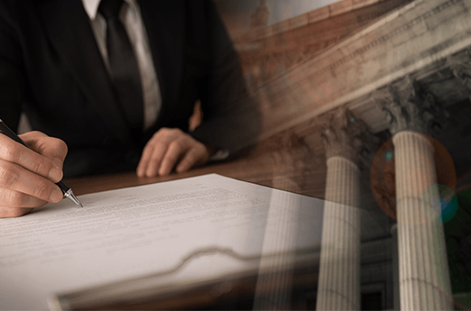Attorney Signing and Building Column— Mineola, NY — Raymond Nardo, P.C