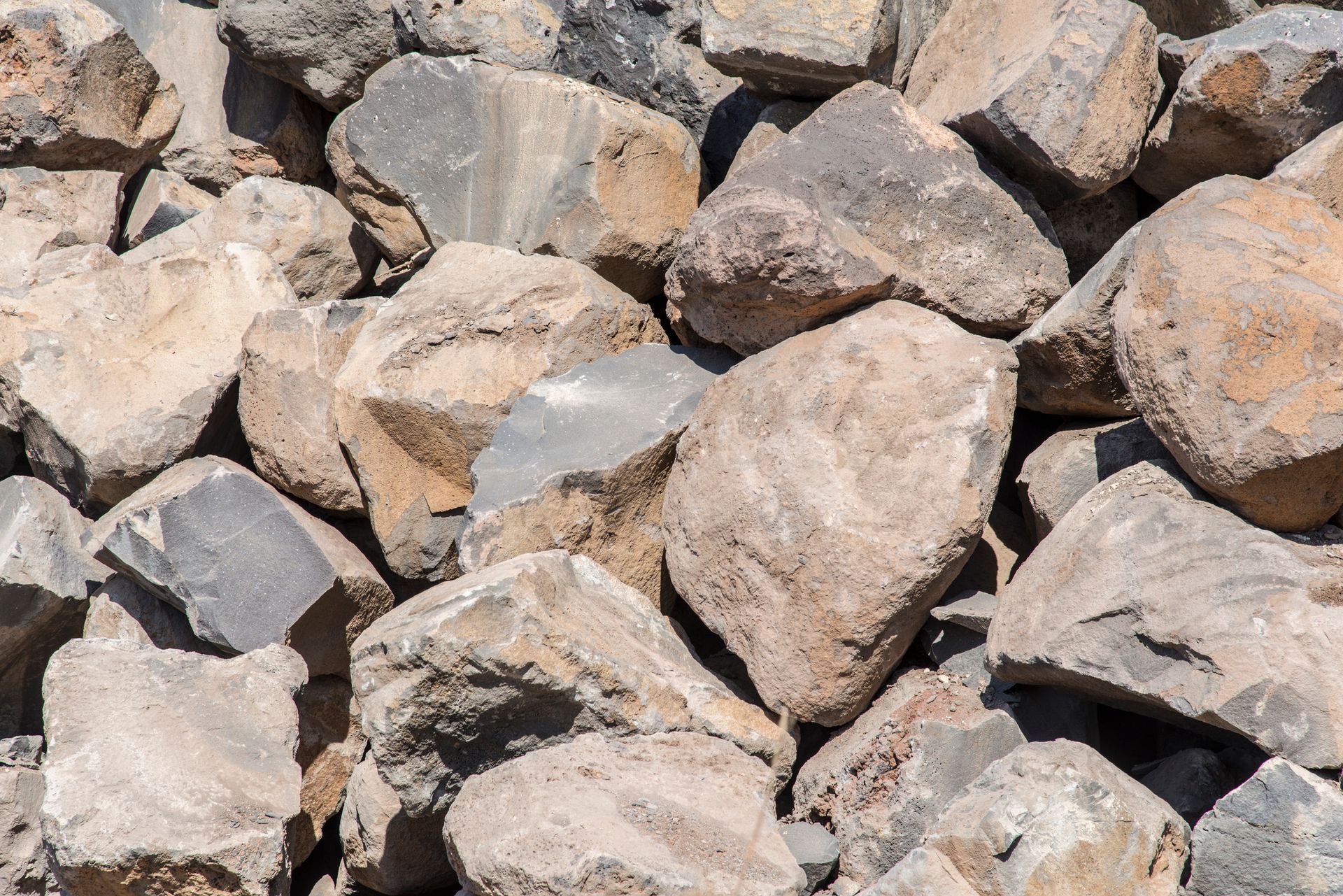 A pile of rocks sitting on top of each other.