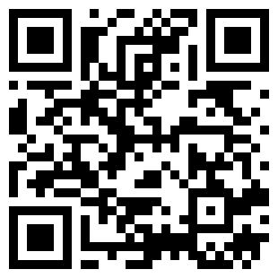 QR code with a pattern of black and white squares.