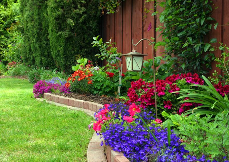 Garden With Flowers — Columbus, NJ — G & G Landscaping Construction, Inc. Garden With Flowers — Columbus, NJ — G & G Landscaping Construction, Inc.