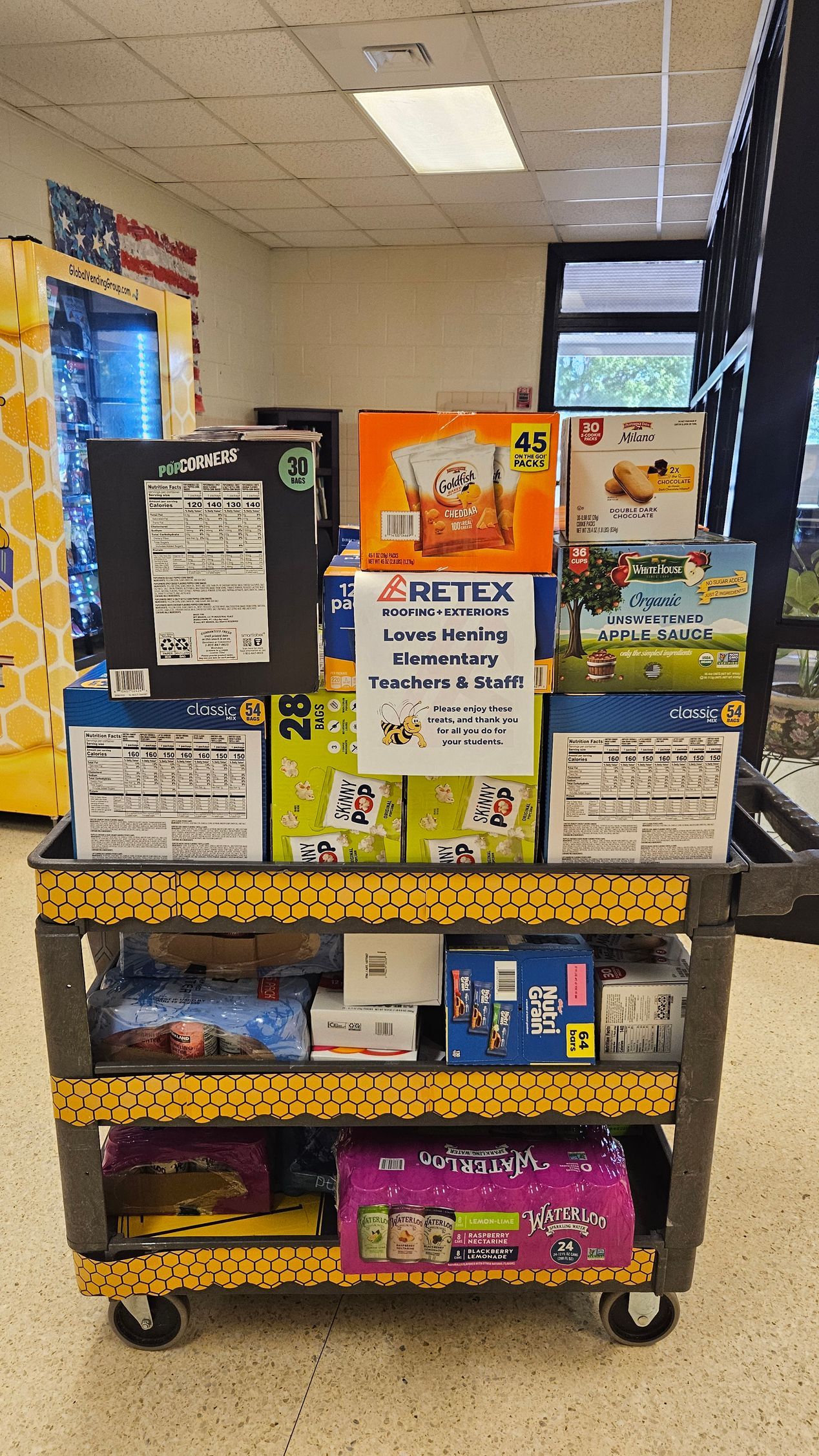 Hening Elementary Teachers' Lounge, stocked by RETEX September 2025.