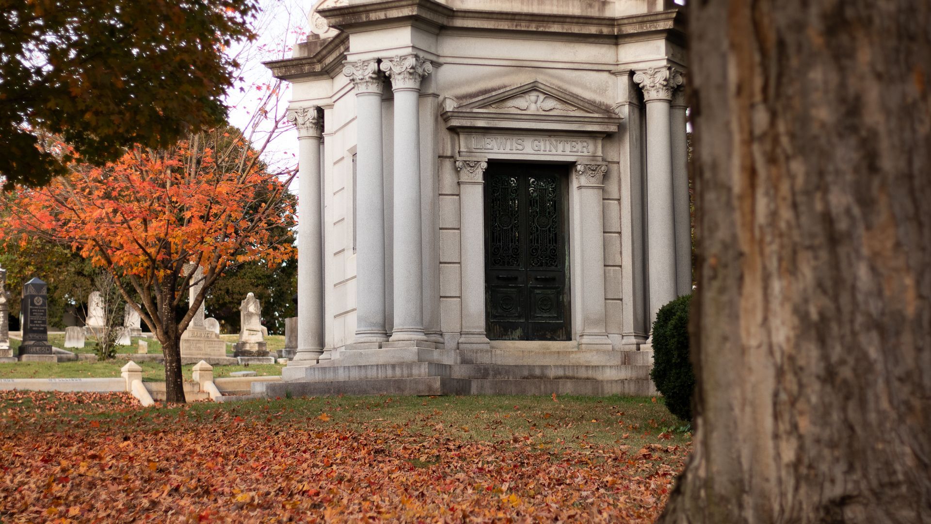 Image of Lewis Ginter tomb in the Hollywood Cemetery. Photo by RETEX's Katelyn Lewis.