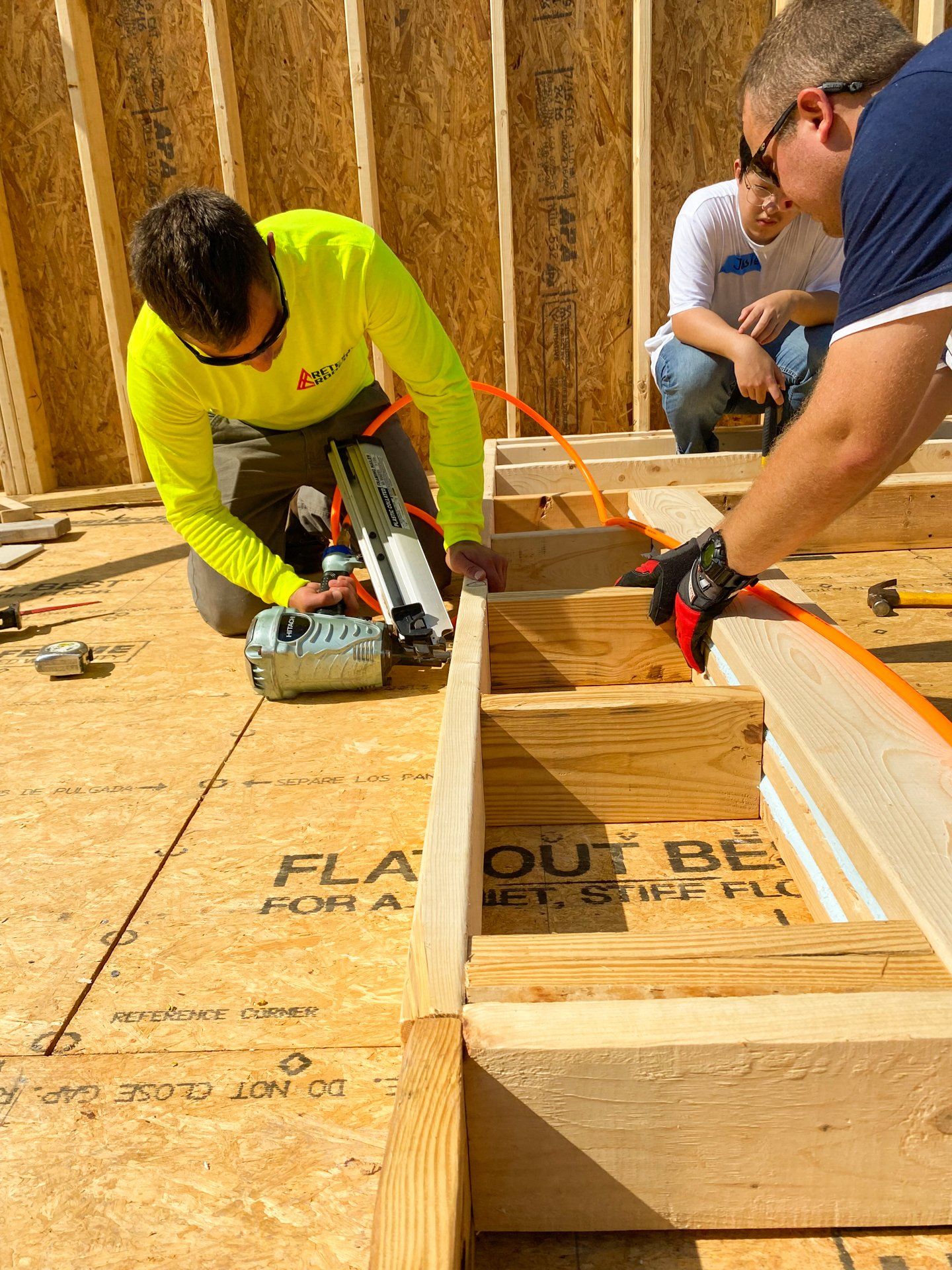 Image of RETEX’s Caleb Kammerling volunteering with Richmond Habitat for Humanity.
