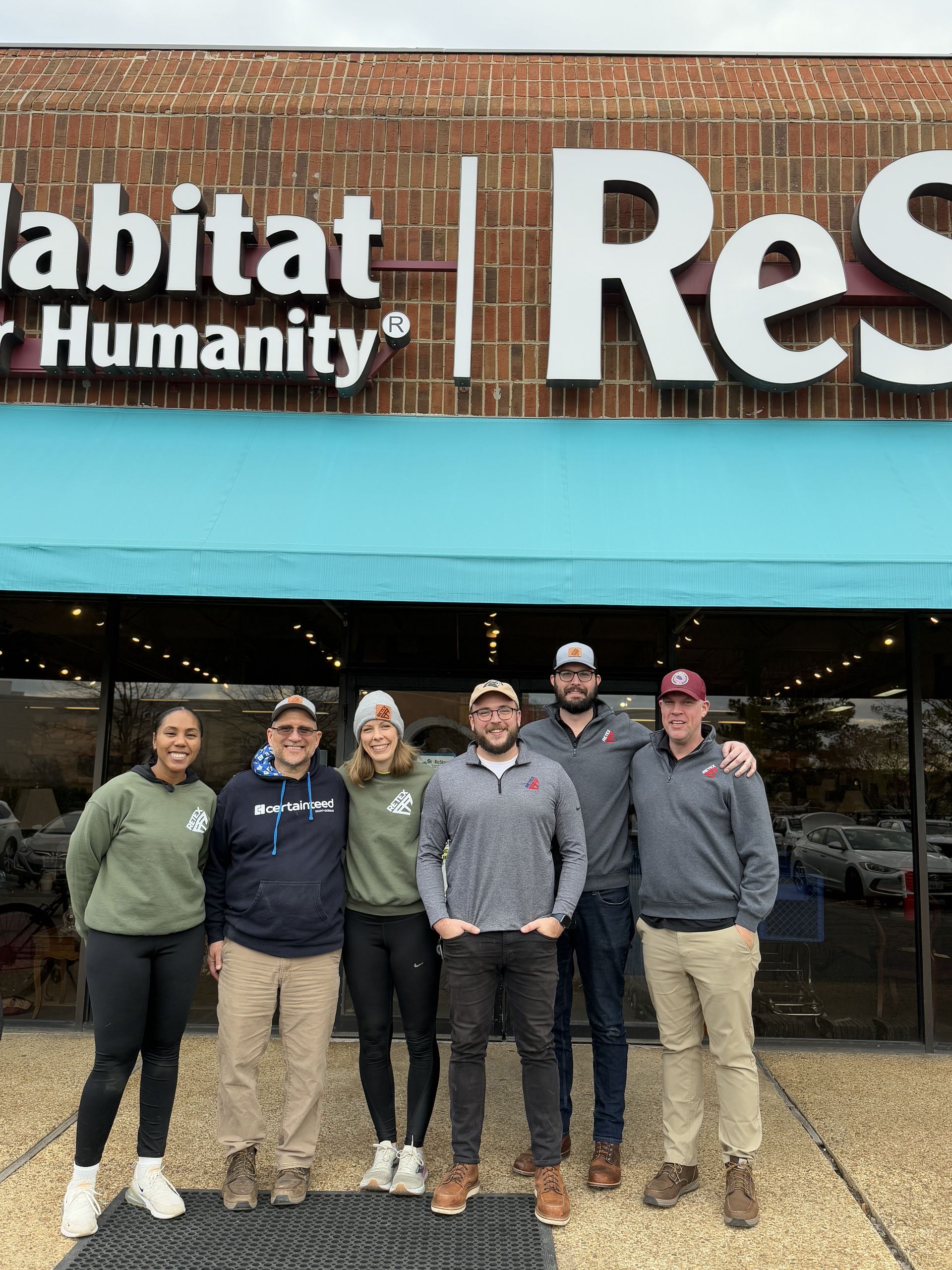 RETEX team outside Habitat Restore in Chesterfield, VA.