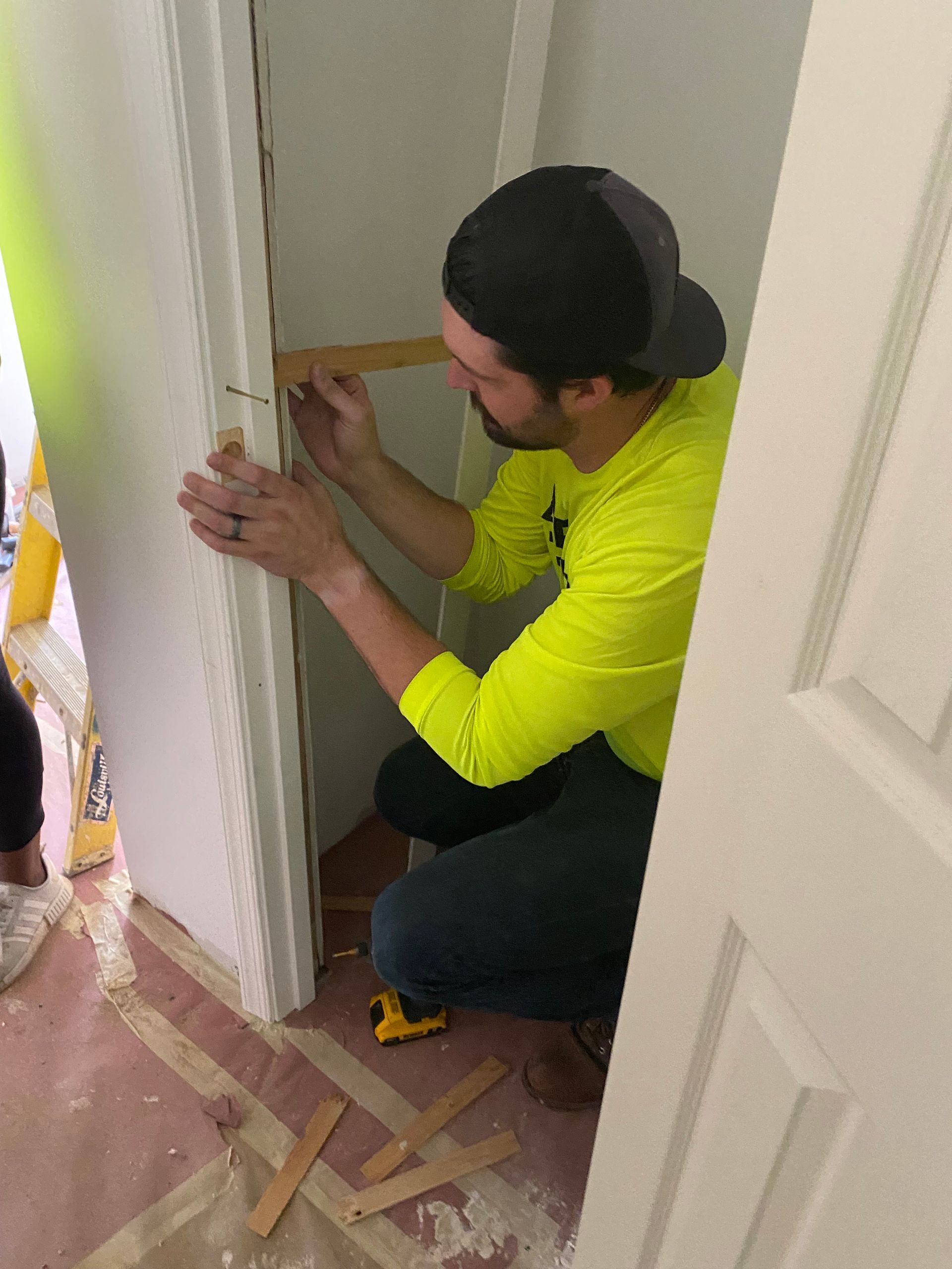 Image of RETEX’s John Gordon volunteering with Richmond Habitat for Humanity in Septembe 2024.