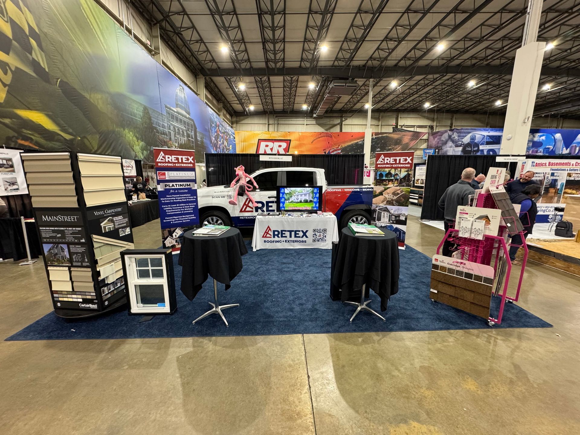 Image of RETEX’s Julio Marin and Bryan Rizo volunteering with Richmond Habitat for Humanity. 