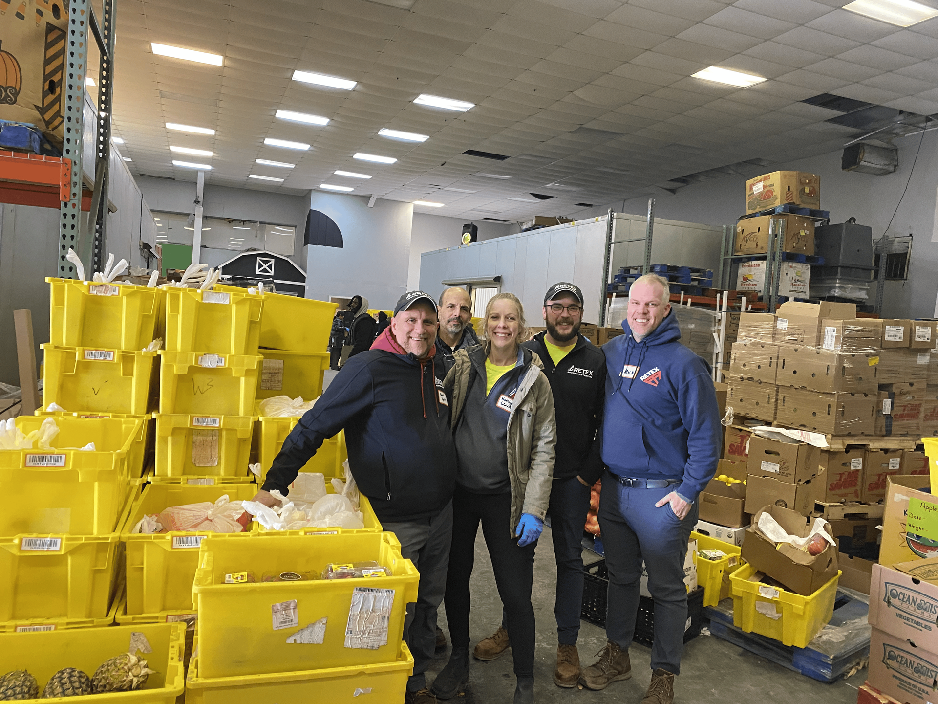 RETEX's Chris Spahr, Mark Scarpino, Katelyn Lewis, Andy Connor, and Mark Erickson at the CFBOC.