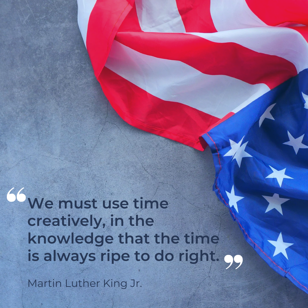 Graphic quote from Martin Luther King Jr. 